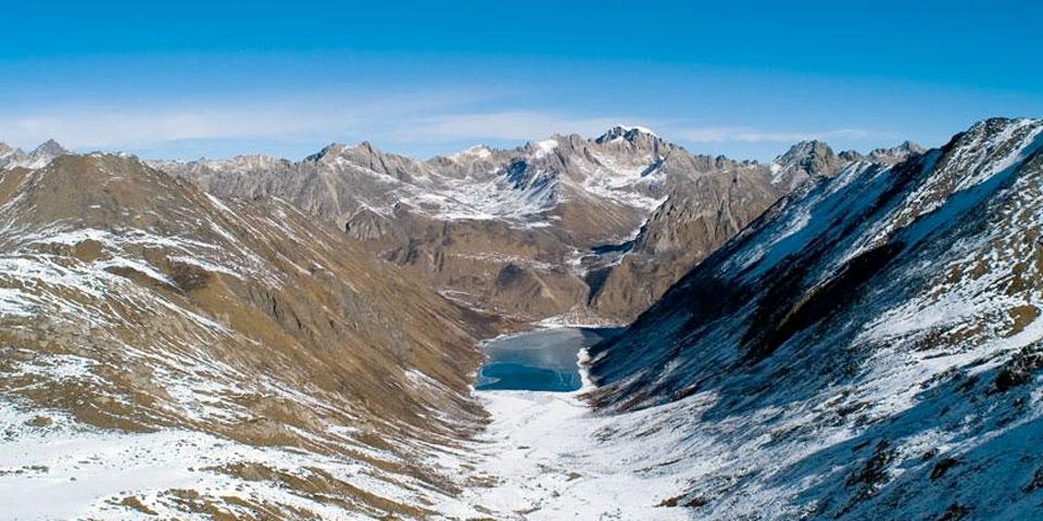 Winter view of Lhamo Lhatso