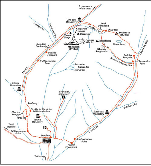 Monasteries and caves during Kailash Kora